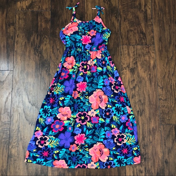 Cherokee Hawaiian Print Maxi Dress S (6/6x) - Picture 5 of 6